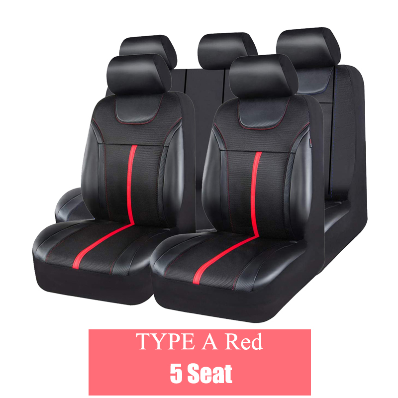 AUTO PLUS PU-Leder und Netzstoff, universelles Autositzbezug-Set, Autozubehör, Unisex, passend für die meisten Autos, SUVs, Van, LKWs, Sitzkissen: Kamel