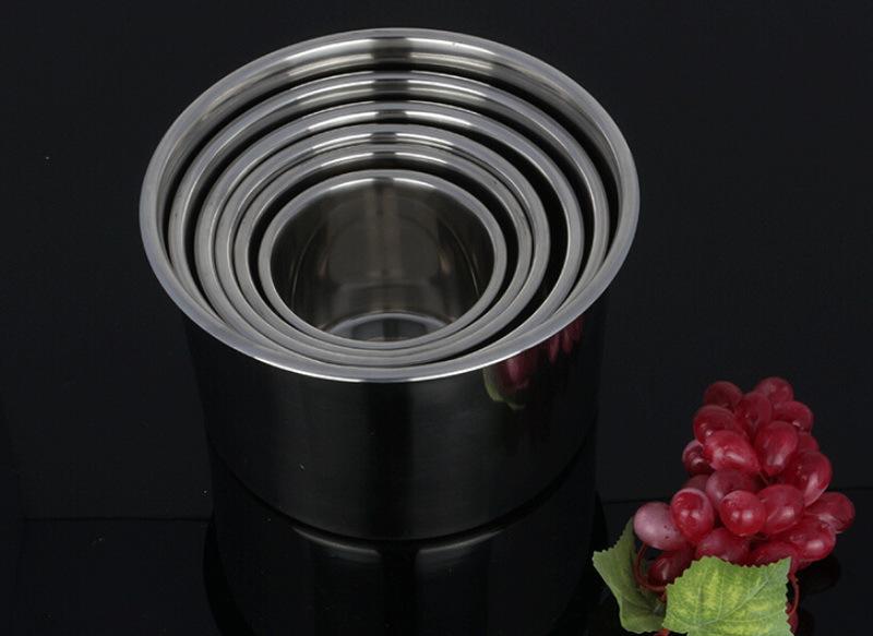 Olla de salsa inoxidable no magnética con tapa gruesa, cilindro de condimentos, taza para estofado de huevos