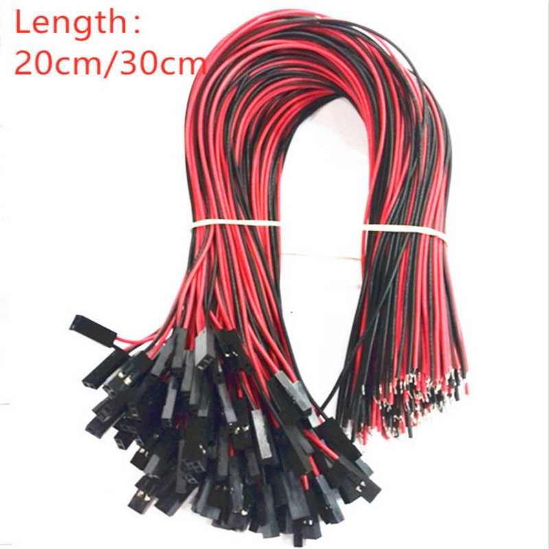 20 stks/partij 2 P Dupont Kabel 2 Pin Vrouwelijke Jumper Connector Draad Voor 3D Printer 20 CM/30 CM lengte