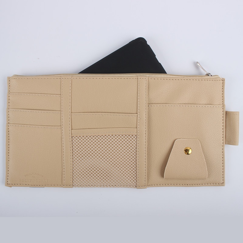 ULTECHNOVO Auto Dokumentenhalter Aus PU Leder - Organizer Für Zulassung & Versicherung