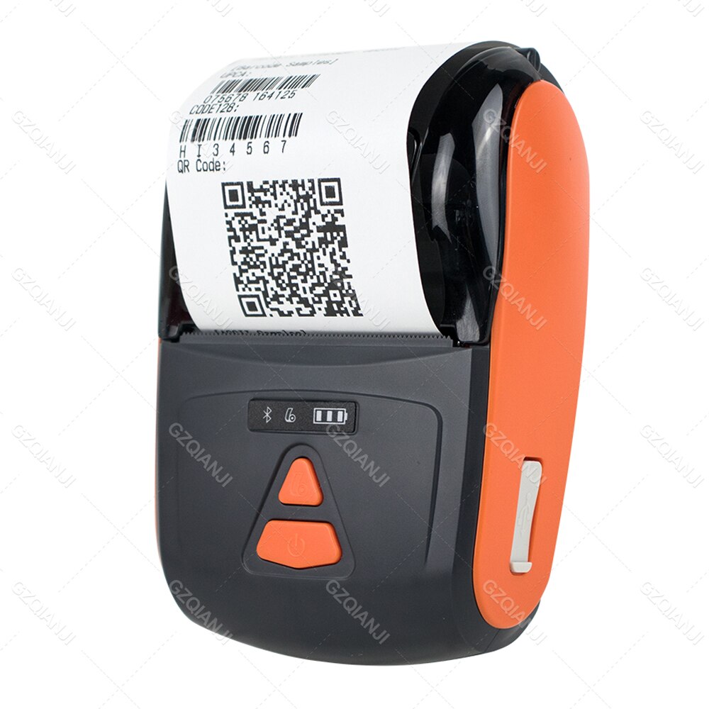 Protable Mini 2 inch Bluetooth Thermal Printer Wireless Receipt Bill Barcode Loyverse POS app on Android Phone Printer Maker 58