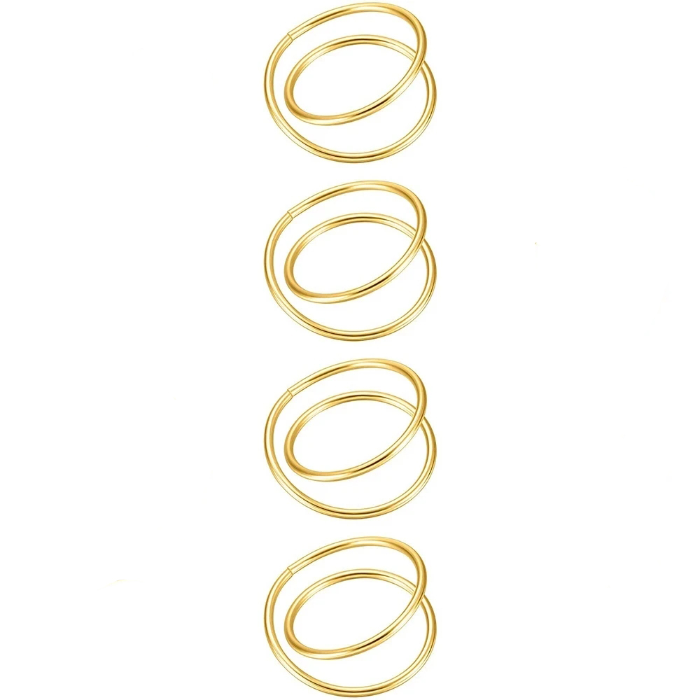 4/6/12 Stuks Servetten Houder Gouden Servetring Metalen Prachtige Servetringen Voor Bruiloft Diner hotel Tafel Decoratie: Dull
