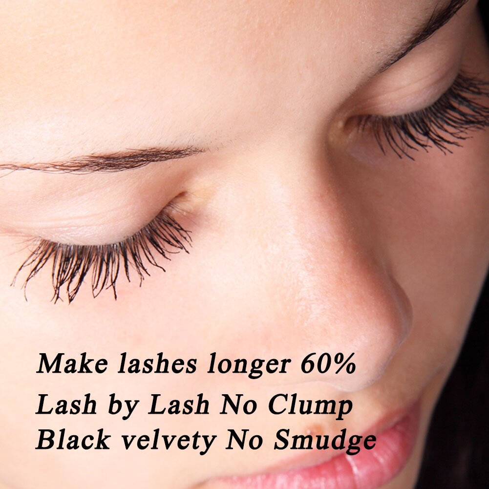 Mascara épais en Fiber de soie 4D, kit de maquillage résistant à l'eau, Volume noir et Durable, avec stylo à recourber les cils, pour une journée entière