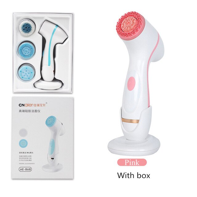 Sonic Nu-cepillo de limpieza Facial giratorio, sistema de Spa galvánico que puede limpiar y quitar espinillas: Orange With box