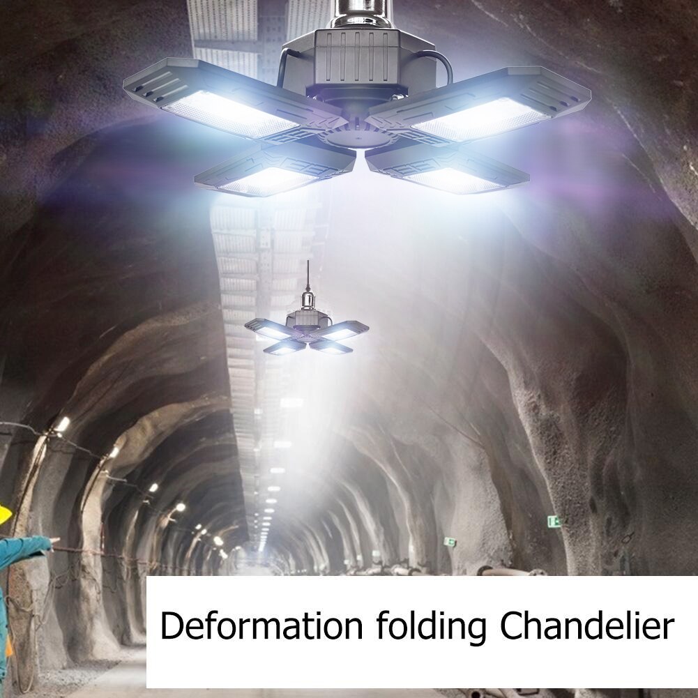 LED Garage Lights Foldable E27 Bulb E27 Deformable LED Ceiling Light Home Warehouse Workshop Garage Folding Lamp