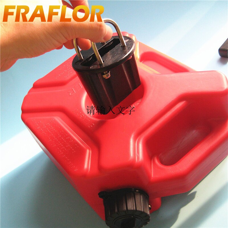 Sujetador de bloqueo de soporte negro para tanque de combustible de 3L/5L, soporte de latas de gasolina para tanques de aceite de repuesto de motocicleta, 2 unids/lote