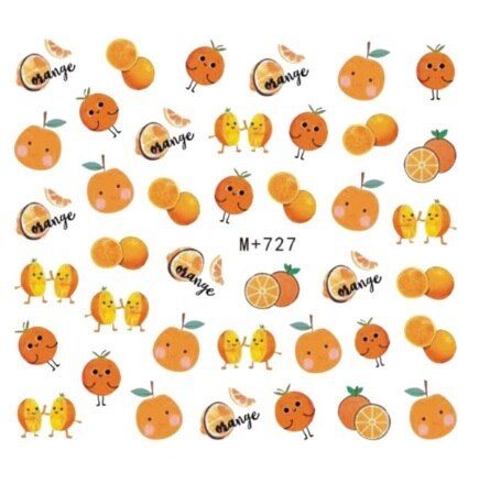 1 unidad de pegatinas para uñas, flores, flamenco, huevos, pollo, dibujos animados, deslizador, adhesivos para uñas, lavanda, arte de uñas, pegatinas de transferencia de agua,: 727