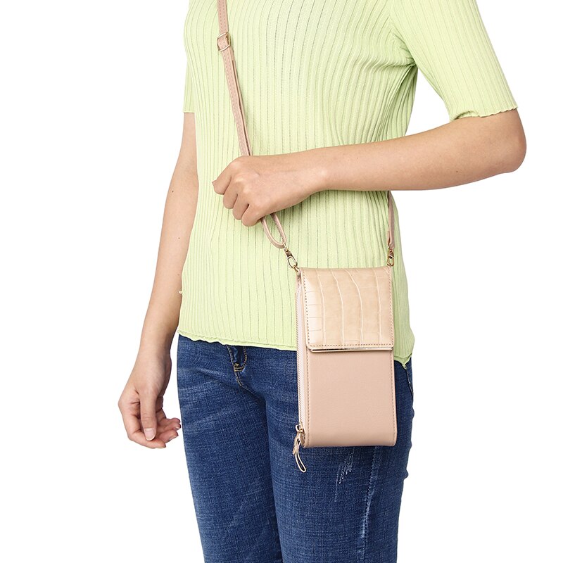 #39 , kleine umhängetasche aus pu-leder, geldbörse mit kartenfach, damenhandtasche für frauen