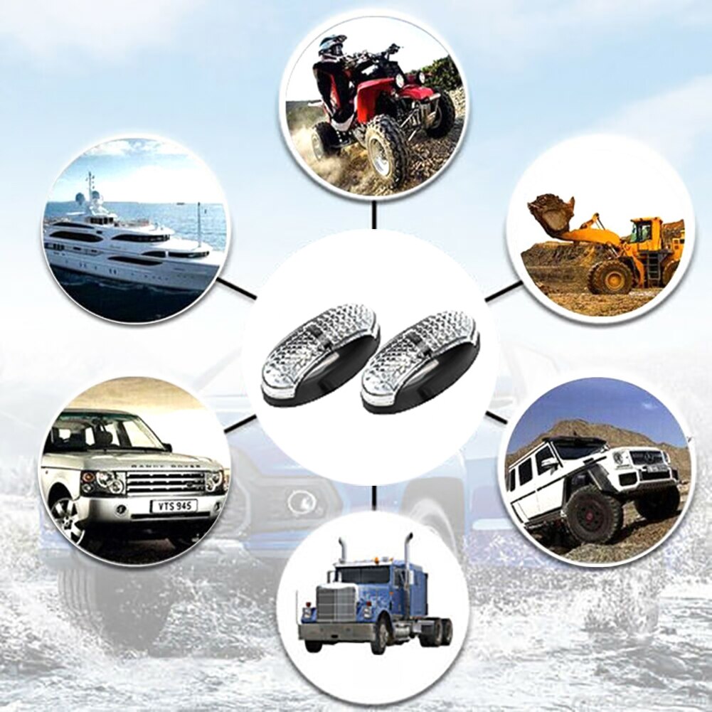 Turn Signal Truck Accessories 2X4 LED Amber Side Marker Indicators Trailer Lights Truck Turn Signal Waterproof Truck Side Marker