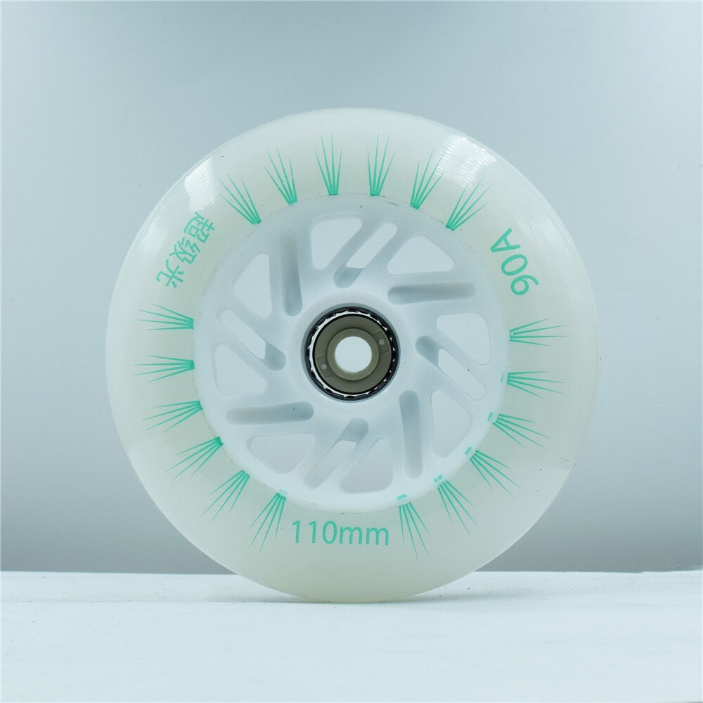 verrotten farbe LED skaten Rad inline Geschwindigkeit scheint Rollschuhe ruedas 110mm 100mm 90mm Rolle skaten reifen blau grün weiß lila 8 stücke