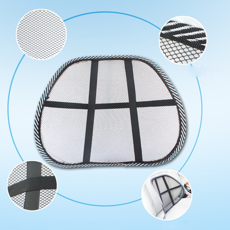 Chair Back Support Massage Cushion Mesh Relief Lumbar Brace Car Truck Office Home Cushion Seat Chair Lumbar Back Support Chair
