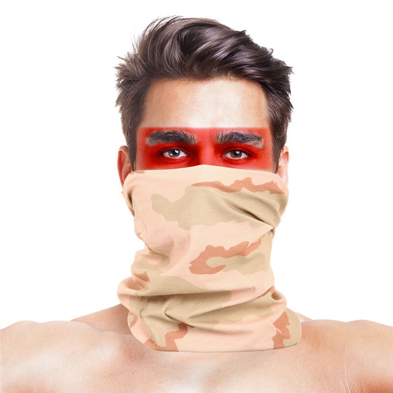 Haut-saut camouflage pêche masque facial écharpe Polyester coupe-vent hiver tête cou plus Headweara Rock pêche vêtements accessoires: 034