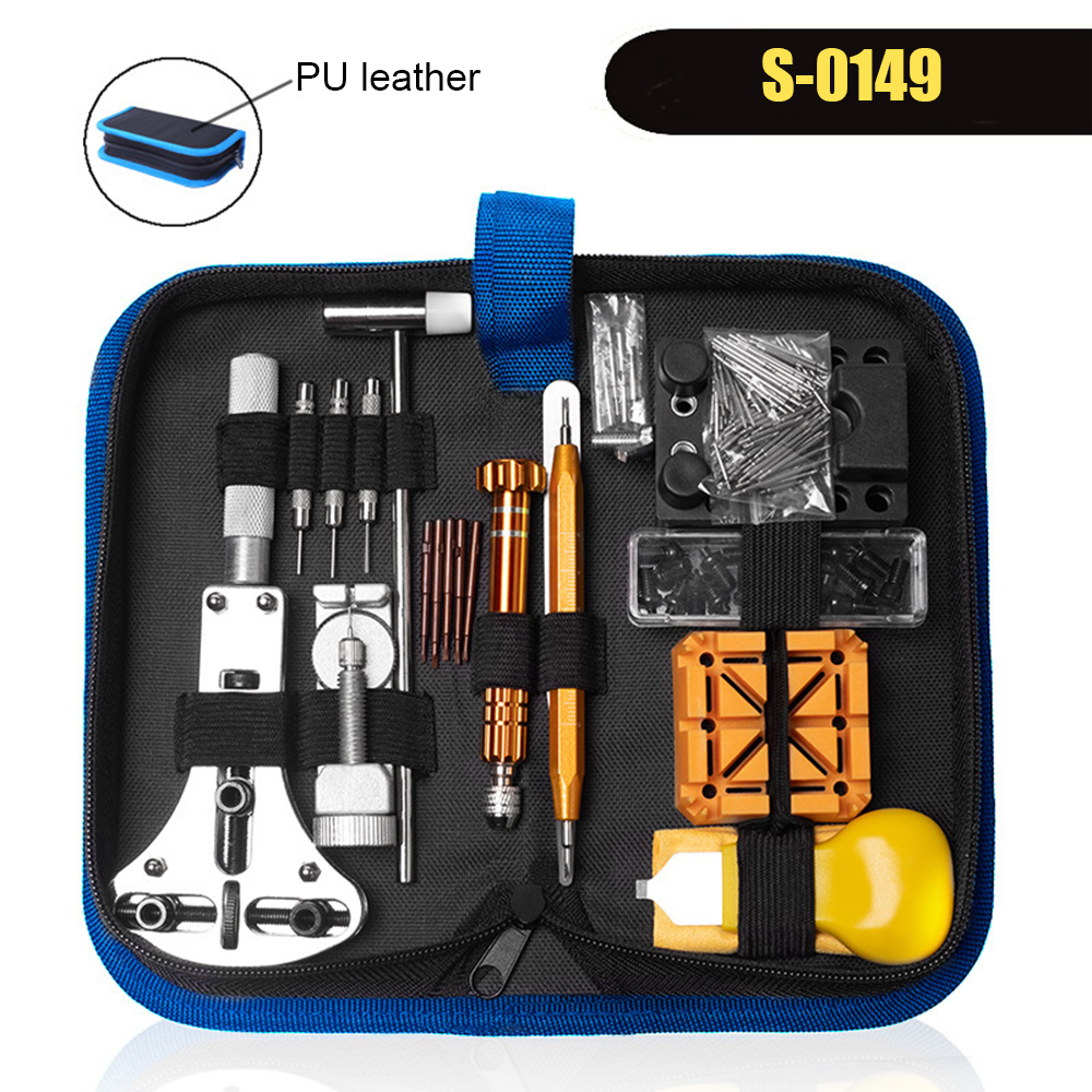 147pcs/set Watch Repair Tool Kit Watch Case Opener Link Remover Screwdriver Repair Tools Kit Watchmaker Tools