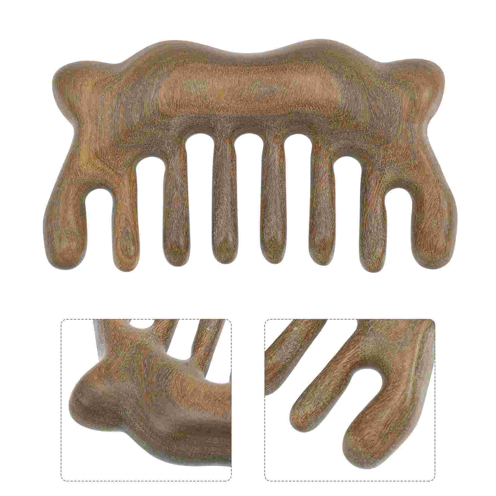 Anti-static Sandalwood Comb Wide Tooth Comb Meridian Wood Comb