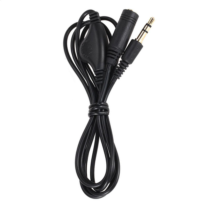 3.5Mm Jack Aux Mannelijk Naar Vrouwelijk Adapter Verlengkabel Audio Stereo Snoer Met Volumeregelaar Koptelefoondraad