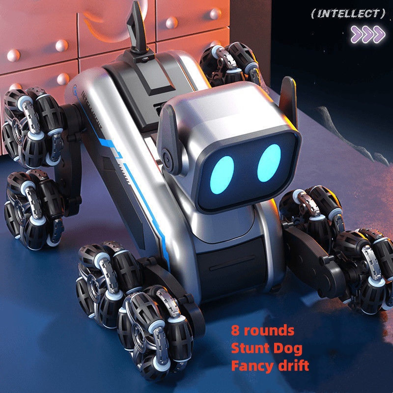 Kinder 8-Rad RC Auto Spielzeug Junge Intelligente Maschine Hund Fernbedienung Auto 8-Rad Stunt Fernbedienung Geburtstag Spielzeug