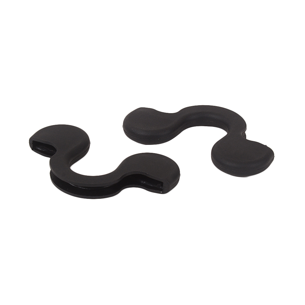 Soportes universales de goma antideslizantes para motocicleta y bicicleta, marco de soporte para rueda, ganchos para trípode de elevación de brazo oscilante, accesorios de goma, 1 par: Default Title