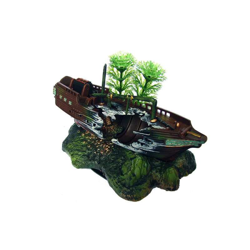 Akvarie dekoration skelet på toilet akvarium ornament dekoration til akvarie tank  wj07