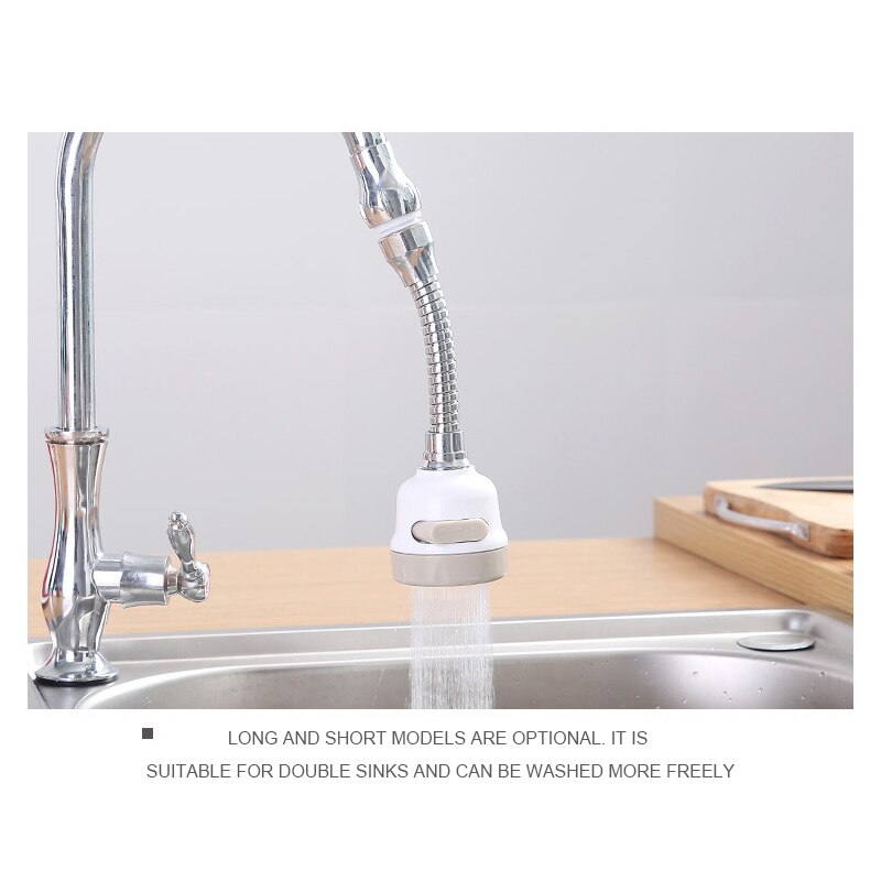 3 Modes Faucet Aerator Moveable Flexible Tap Head Shower Diffuser Rotatable Nozzle Adjustable Booster Faucet Kitchen Accessories
