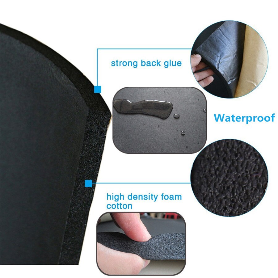 10mm Soundproof insulation foam Mat Black Car Sound Control Mat Automotive deadener Wall