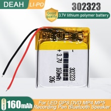 302323 032323 3.7V 160Mah Lithium Polymeer Oplaadbare Batterijen Voor Gps MP4 Led Smart Horloge Bluetooth Headset Li-po Li Ion Mobiele
