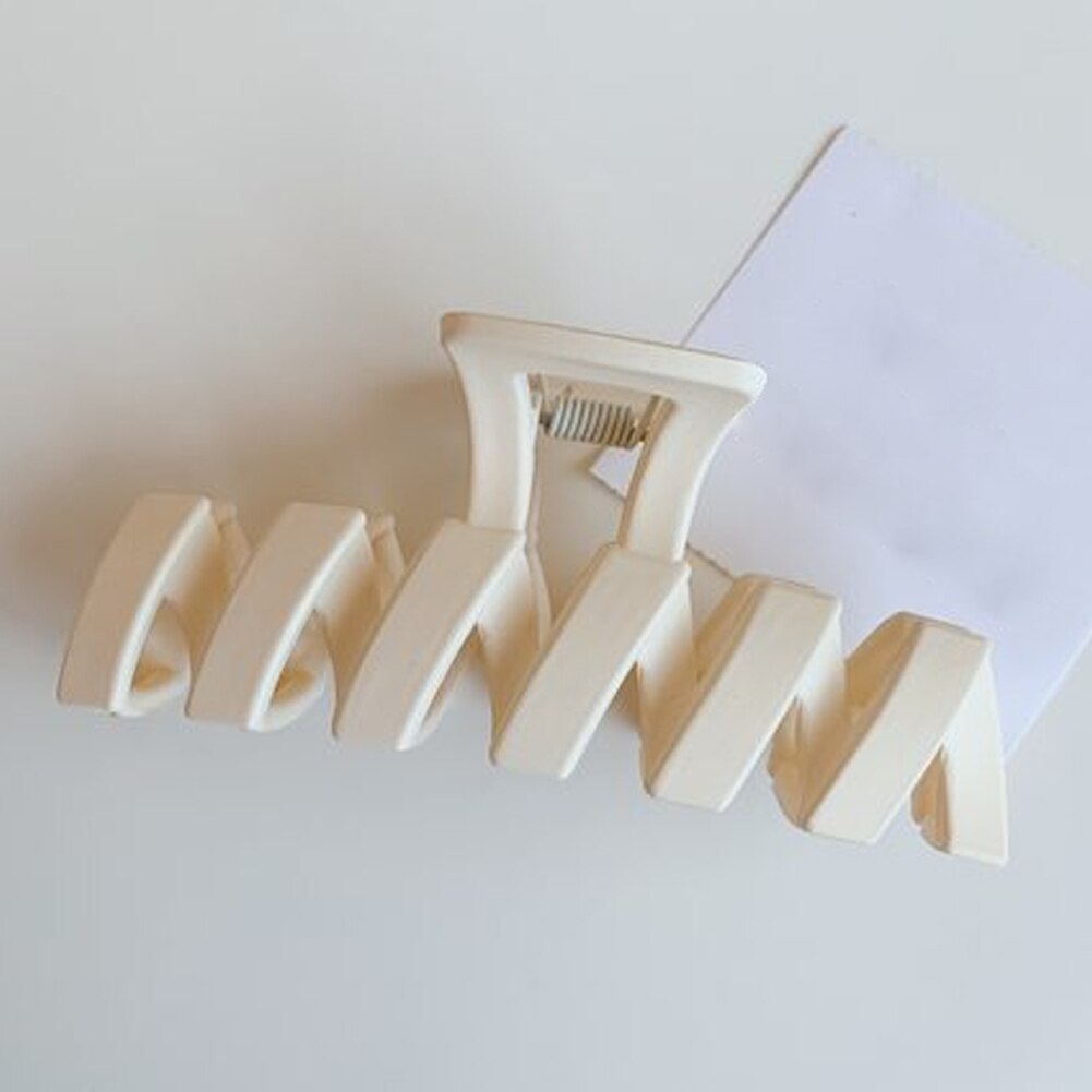 Effen Kleur Klauw Clip Grote Barrette Krab Haar Klauwen Bad Clip Paardenstaart Clip Voor Vrouwen Meisjes Haar Accessoires: 5