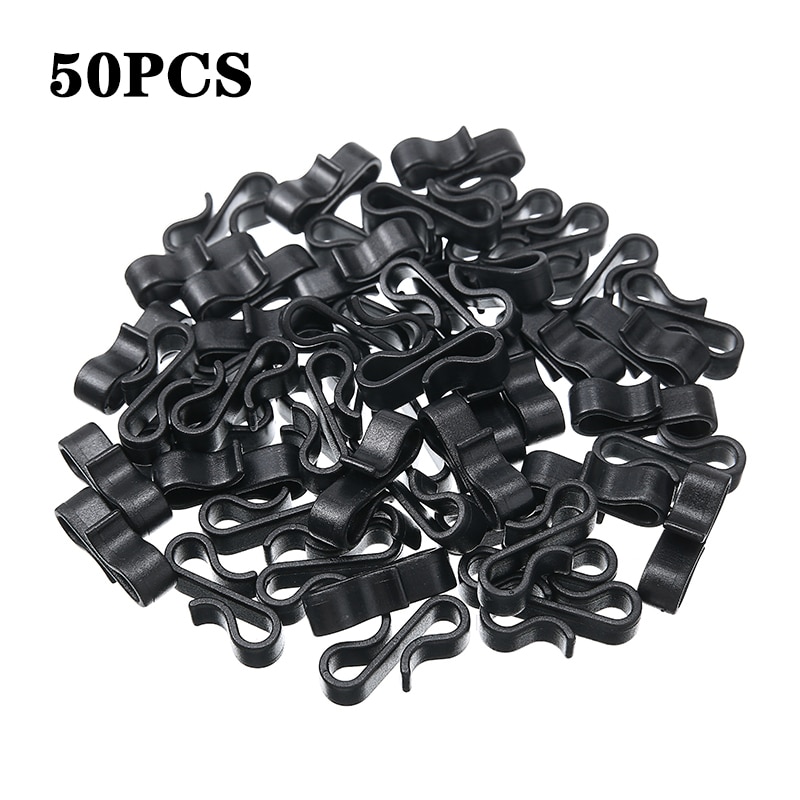 Mayitr Gutter Hooks Heavy Duty Clips Year Christmas Party Fairy Lights Decoration Clip Tools Parts 10/50/100pcs: 50Pcs