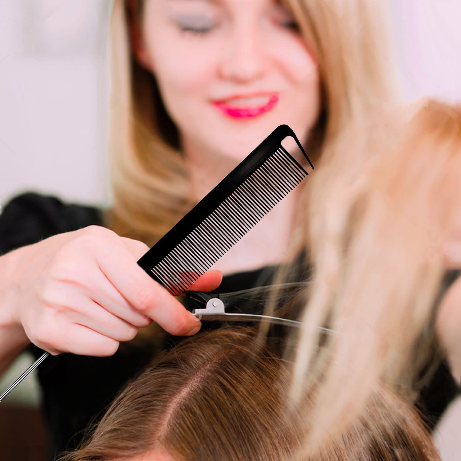Cepillo desenredante para pelo rizado, cepillos de masaje, fácil de limpiar, herramientas de peinado para el cuidado del cabello, 5 unidades por juego