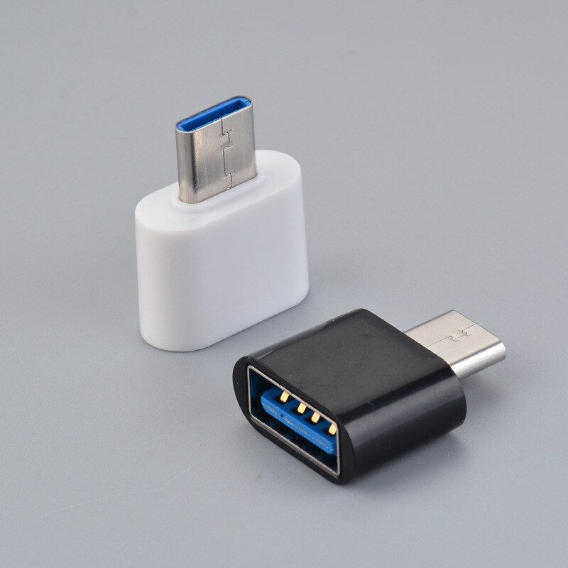 Micro USB To USB Converter For Tablet PC Android Usb 2.0 Mini OTG Cable USB OTG Adapter Micro Female Converter Type C Adapter: Type-c white