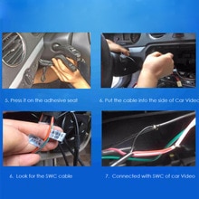 1x Remote Control Black Nylon plastic Universal Stalk Button Navigation