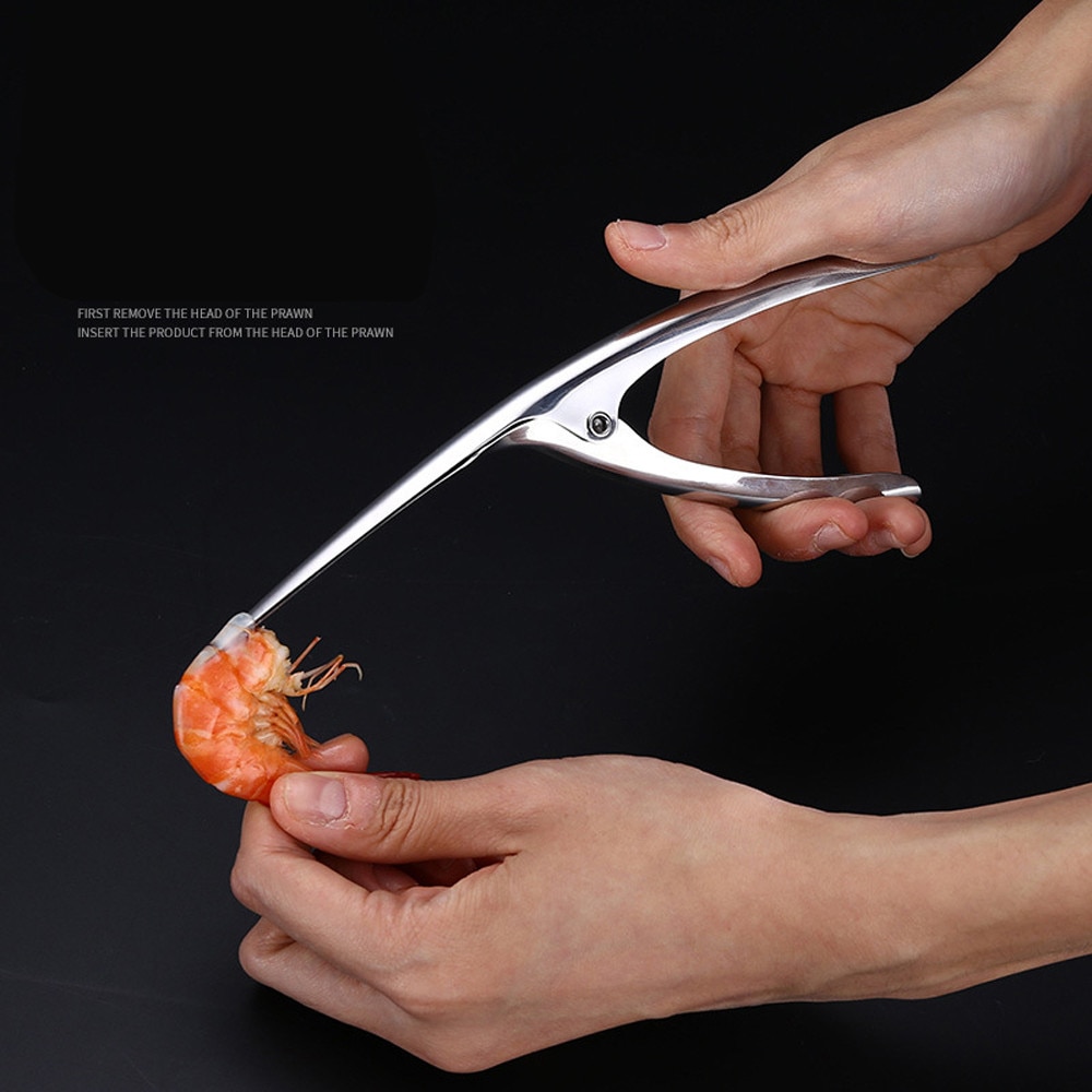 Stainless Steel Prawn Peeler Shrimp Deveiner Peel Device Kitchen Tools Gadgets Cooking Seafood Tools