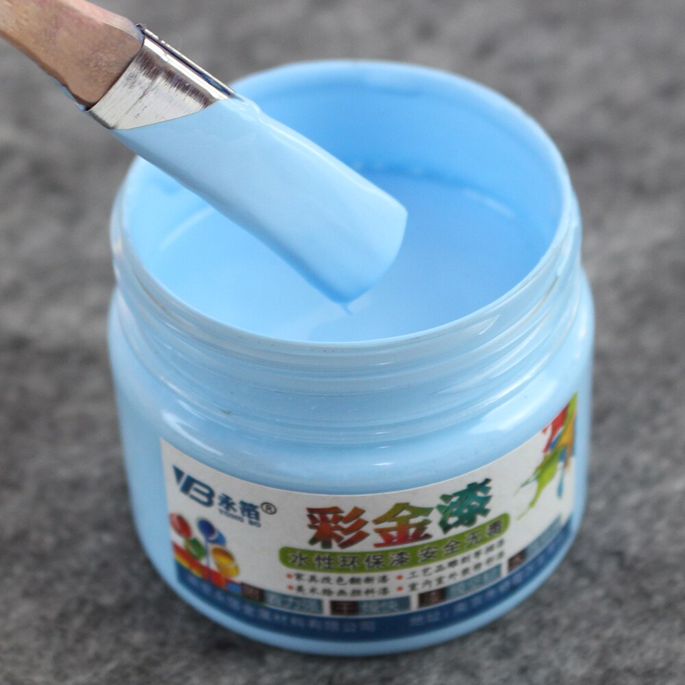 One Bottle Bright Sky Blue Paint, 100 G, Metal Lacquer, Wood Paint, Tasteless Water-based Paint, Can Be Applied on Any Surface