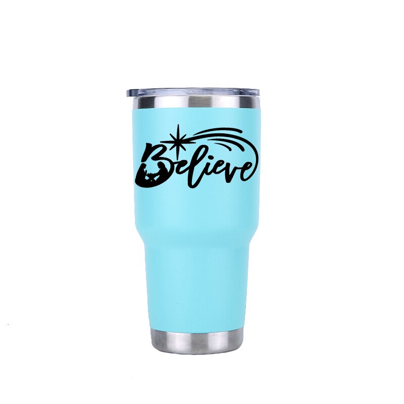 Kiitospäivä 30 oz juomalasia matka auto oluttuppi vesipullo tyhjiöpullot eristetty ruostumattomasta teräksestä termos kahvimukit: 30 oz minttua