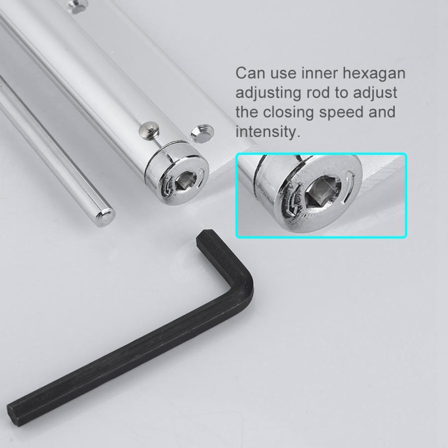 Stainless Steel Automatic Fire Rated Door Closing Adjustable Strength Spring Buffer Door Closer Fire Rated Door Closer