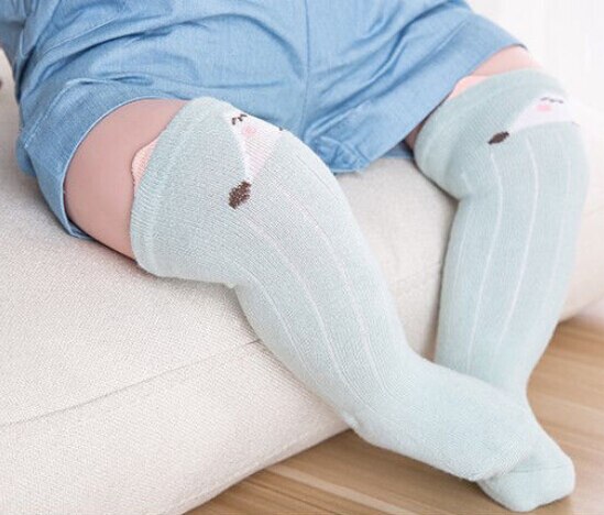 Neue Baby Jungen Weiche Bein Gamaschen Wärmer Kleinkind Knie Lange Socken Baby Herbst Winter Mädchen Strumpf: Grün / 1 zu 3 Jahre