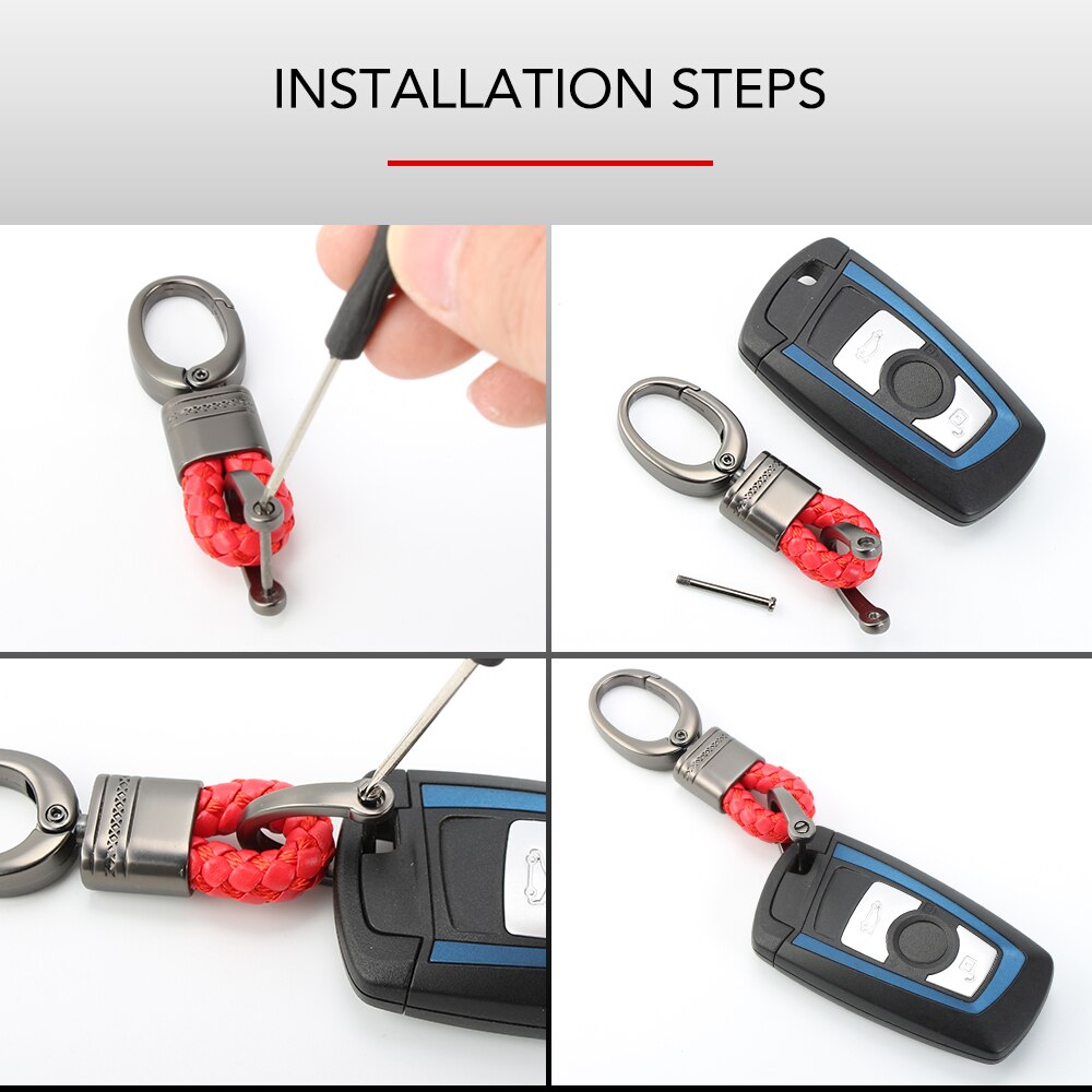 LLavero de cuero tejido a mano llavero de coche para KIA llavero para Renault Opel Lada Dacia Saab Chery Ssangyong Daewoo Lifan Octavia