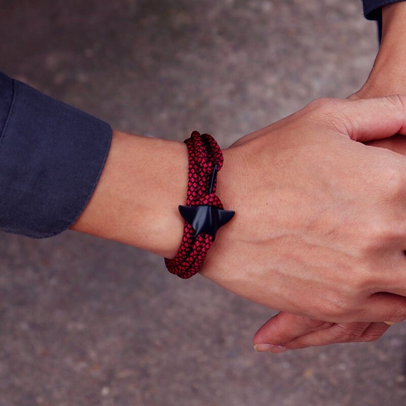 Pulsera Manta 2025 para hombre, pulsera de cuerda de Paracord ajustable de doble capa, brazalete de protección de animales marinos, joyería para surfista de playa