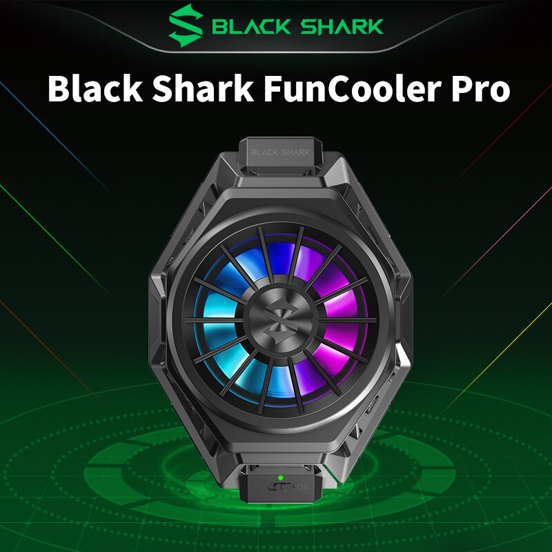 enfriador FunCooler Pro BR20 Black Shark Original, supercompatibilidad Bluetooth para IOS/Android, enfriador inteligente ajustable