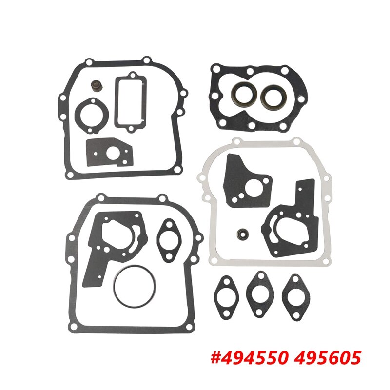 Engine Gasket Kit For Briggs &amp; Stratton 494550 495605 Lawn Mower Tractor Motor