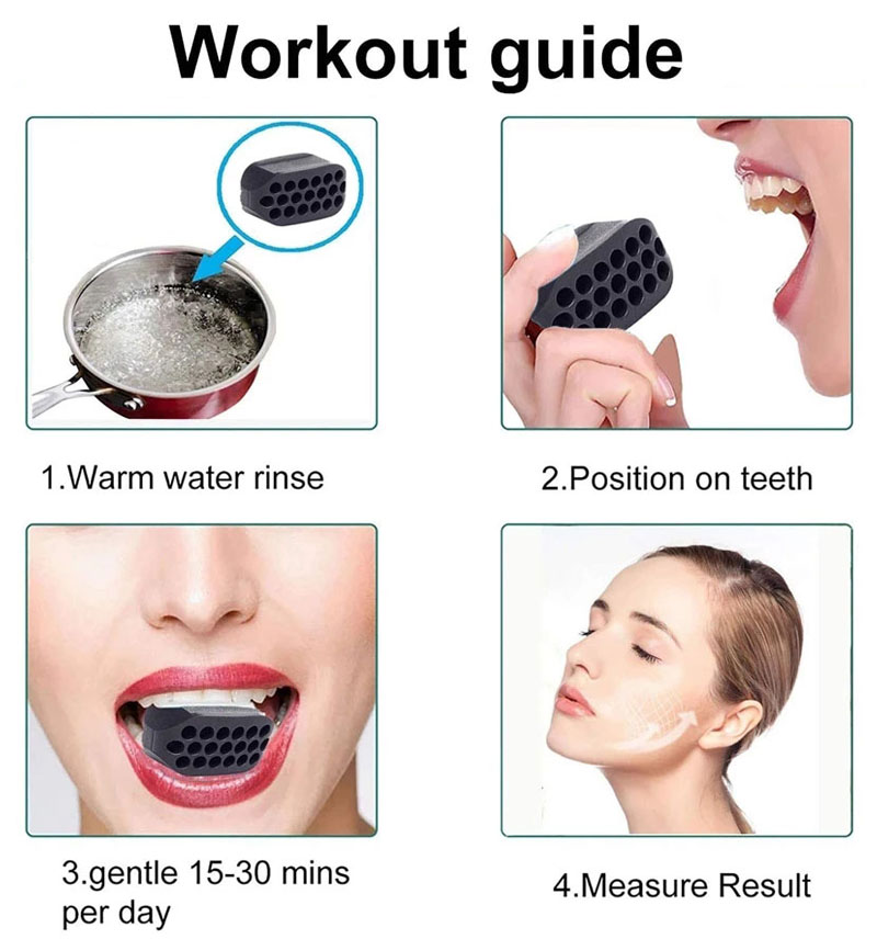 Silikon Kiefer Exerciser Ball Männer Wonem Jawline Gesichts Exerciser Gesicht Muskel Trainer Kiefer Toner Kinn Workout Fitness Ausrüstung
