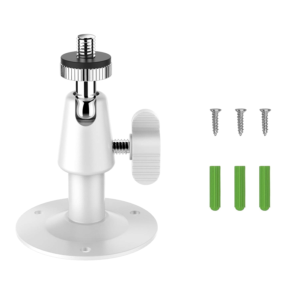 Security Wall Mount Sensor Metal Security Camera Bracket Indoor Mount Bracket 360 Degree Rotation DU55: Default Title