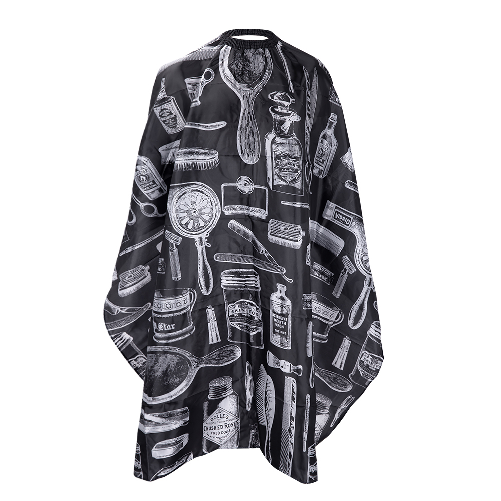 Hair Salon Capes With Adjustable Neckline Waterproof Hairdressing Styling Hair Cutting Nylon Cape For Barber Hairdressers: Ivory