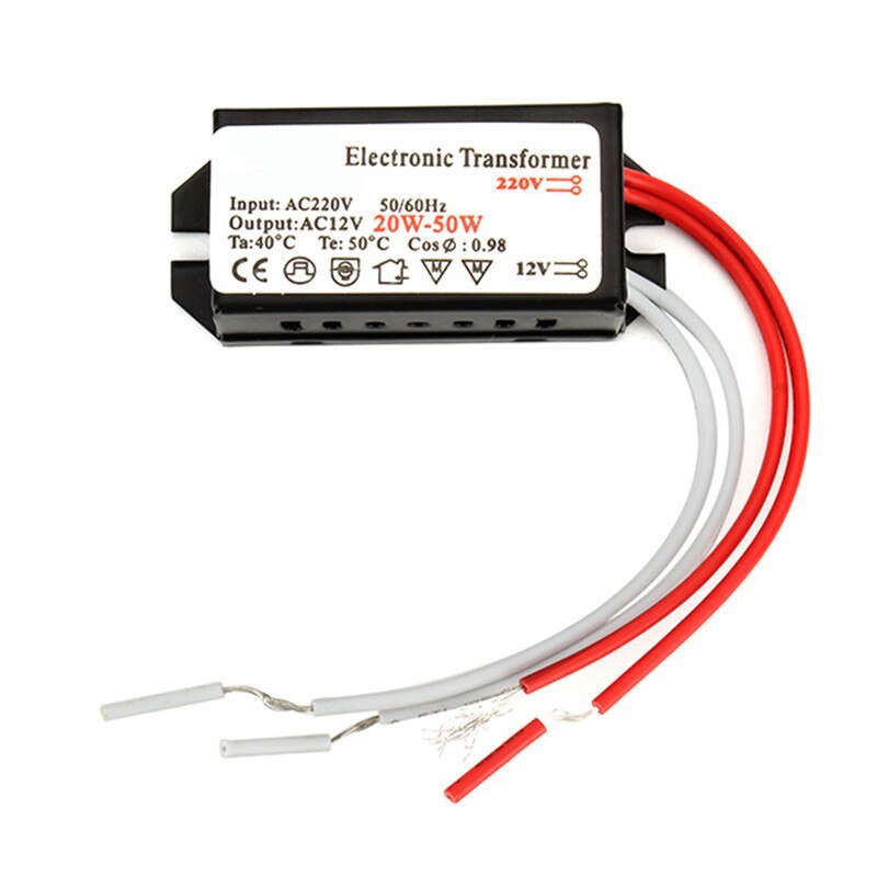 12V 20W-50W G4 Halogen Lamp Power Supply AC Adapter LED Driver Electronic Transformer Switch For Low-voltage halogen lamp