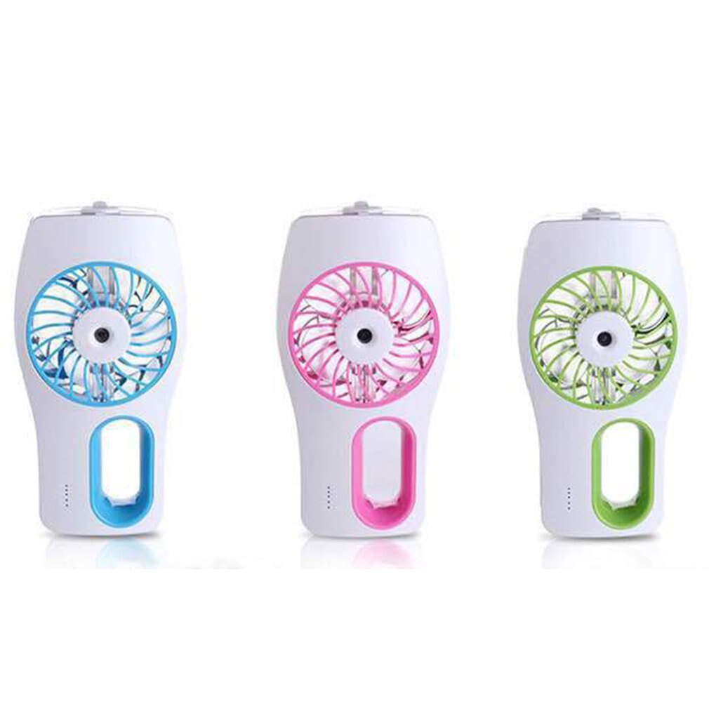Handheld Misting Fan Mini Usb Oplaadbare Batterij Operated Misting Fan Draagbare Persoonlijke Ventilator Met Spray Fles Water