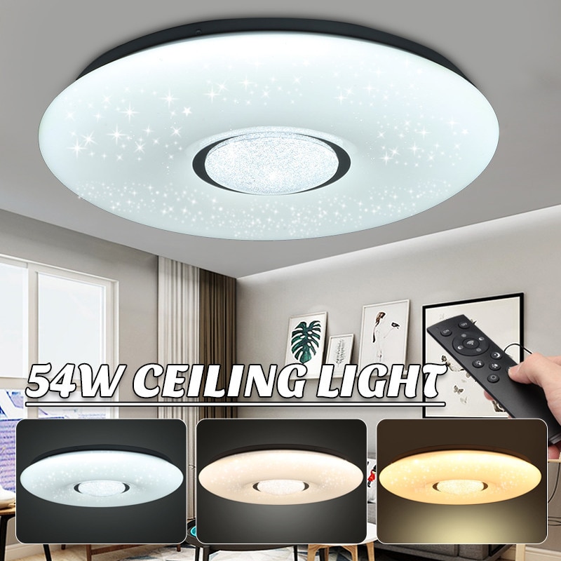 54W 2835SMD 36 LED Plafondlamp Led-lampen Starlight Sterren Hemel 3-kleur Dimbaar met Afstandsbediening IP44 180 V-240 V
