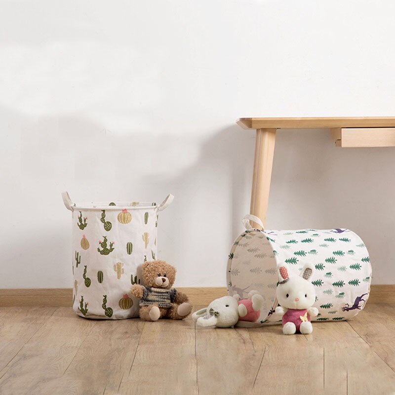 Buggy Storage Basket Waterproof Household Laundry Dirty Clothes Folding Bucket Toys Organizer Barrel Large Capacity Bin