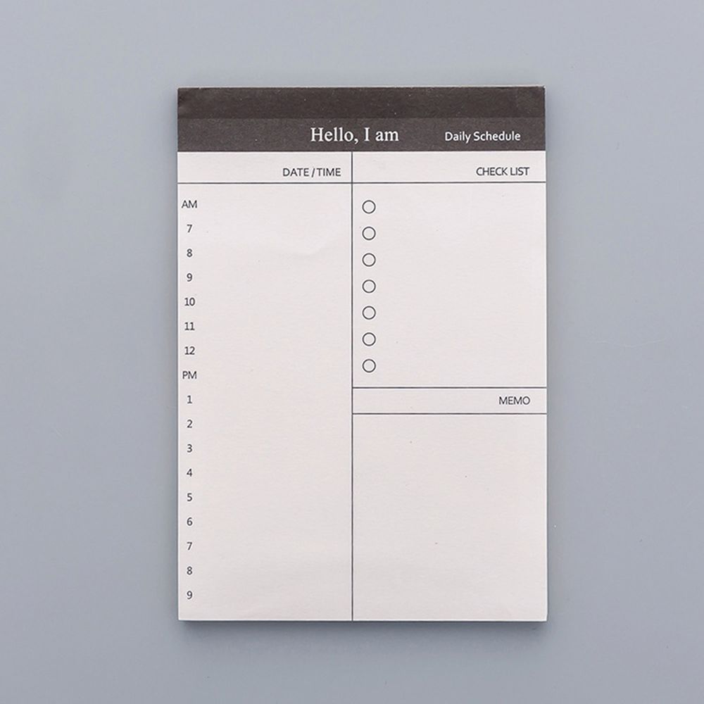 Papir memo pad daglig planlægning kontor desk tjekliste notesblok til at gøre liste skolekontor papirvarer gratis sh: Orange
