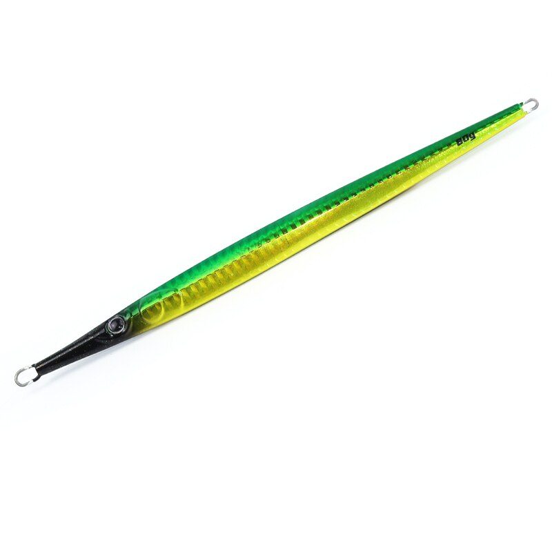 Volin metalli nopea jigging kalastusuistin 80g suolaisen veden metallikalastus viehe ranta keinotekoinen syötti kalastusvälineet sel: E