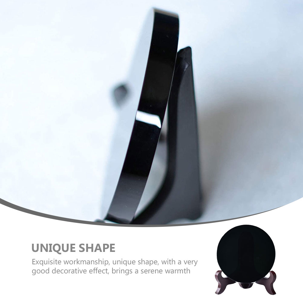 Home Decor Zwart Obsidiaan Spiegel Cirkel Decoreren Decoraties Meditatie Voor Kamer Modern Decoreren