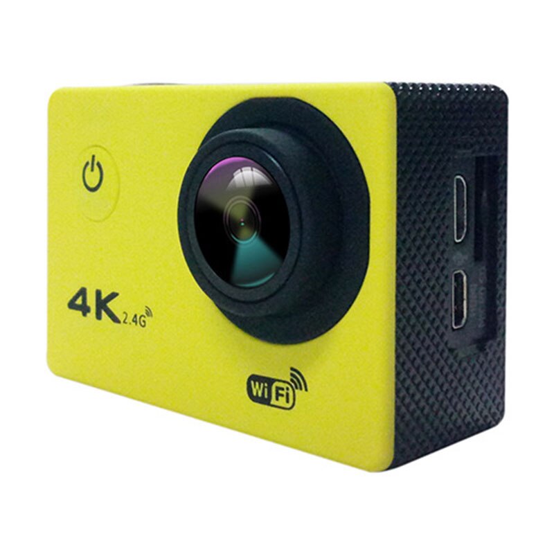Full HD Waterproof Camera with 170 Degree Wide-angle Lens Support Time-lapse Photo for Sports NC99: Yellow